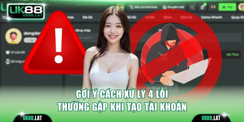 Biện pháp xử lý 4 lỗi thường gặp khi tạo tài khoản